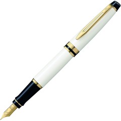 Waterman Fountain Pen Expert Medium Point Ivory 18k Nib 2103840