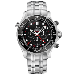 Omega Seamaster Diver 300M Co-Axial Chronometer GMT Chronograph 212.30.44.52.01.001