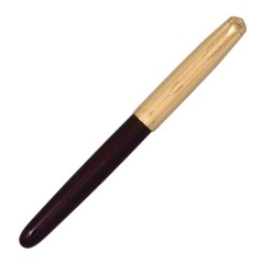 Parker Fountain Pen 51 Deluxe Plum Barrel 18k Gold Trim 2123516