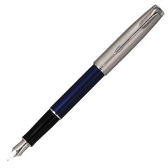 Parker Fountain Pen Fine Point Sonnet Blue & Sandblast 2146771Z