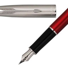 Parker Fountain Pen Fine Point Sonnet Red & Sandblast 2146852Z