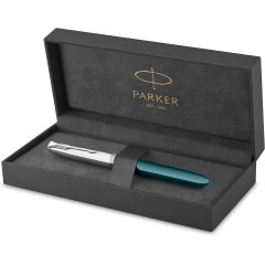 Parker Fountain Pen 51 Fine Point Teal Blue 2153509Z