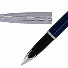 Waterman Fountain Pen Carène Fine Point Blue 18k Rhodium Plated Nib 2166343