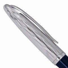 Waterman Fountain Pen Carène Fine Point Blue 18k Rhodium Plated Nib 2166343