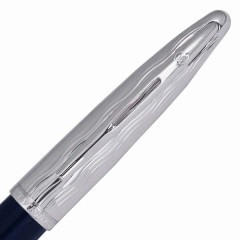 Waterman Fountain Pen Carène Fine Point Blue 18k Rhodium Plated Nib 2166343