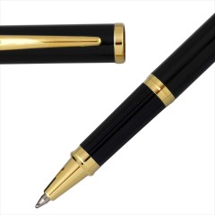 Cross Rollerball Pen Century II Black Lacquer 23K Gold Plated 414-1