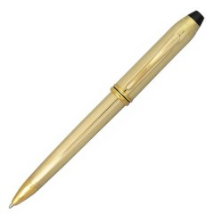 Cross Ballpoint Pen Townsend 10K Gold Filled Rolled Gold 702TW