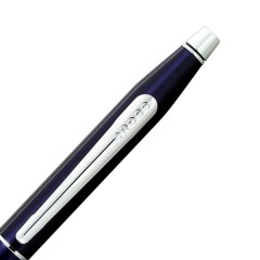 Cross Ballpoint Pen Classic Century Translucent Blue Lacquer/Chrome AT0082-112