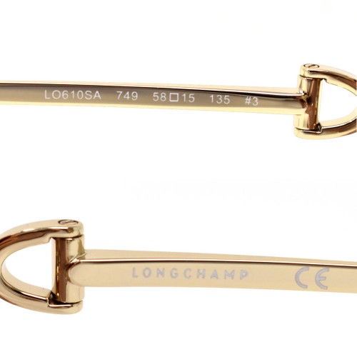 Longchamp Sunglasses Woman Peach Brick LO610SA-749