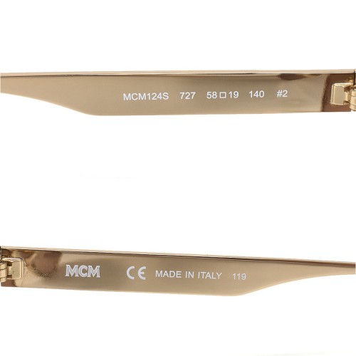 MCM Sunglasses Unisex Gold MCM124S-727
