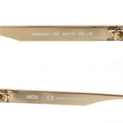 MCM Sunglasses Unisex Gold MCM124S-728