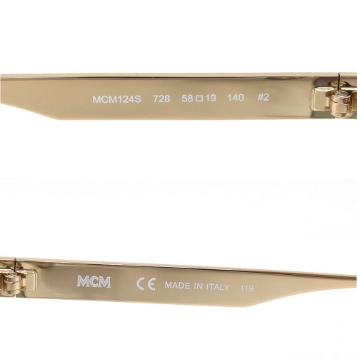 MCM Sunglasses Unisex Gold MCM124S-728