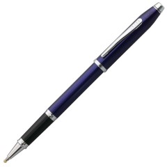 Cross Rollerball Pen Century II Blue Lacquer Polished Chrome NAT0085-158