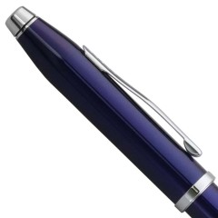 Cross Rollerball Pen Century II Blue Lacquer Polished Chrome NAT0085-158