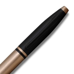 Cross Ballpoint Pen Calais Brushed Rose Gold Plate and Black Lacquer NAT0112-27