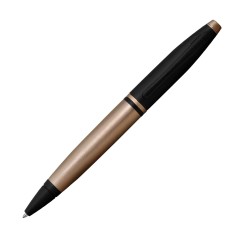 Cross Ballpoint Pen Calais Brushed Rose Gold Plate and Black Lacquer NAT0112-27