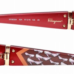 Salvatore Ferragamo Sunglasses Woman Pearl Red SF683SA-624