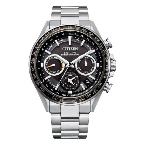 Citizen Attesa Eco-Drive GPS Satellite Radio Clock F950 Double Direct Flight ACT Line CC4015-51E