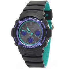 Casio G-Shock BLACK & 90s Color AWG-M100SBL-1AJF