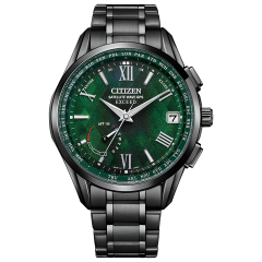 Citizen Exceed Satellite Wave GPS LIGHT in BLACK 2022 GREEN Limited Edition CC3057-57W