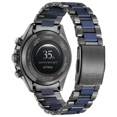 Citizen Attesa Satellite Wave GPS ACT Line Black Titanium™ Series Attesa 35th Anniversary Limited Edition 3rd "Blue Universe Collection" CC4066-69E